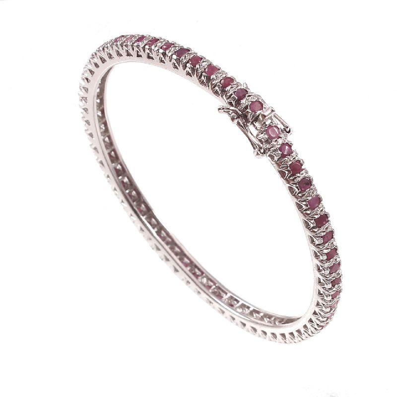 925 Sterling Silver Thanksgiving Ruby Bracelets, Feature : Corrosion Proof, Fine Finishing, Good Quality