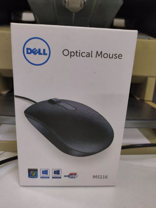 Dell MS116 USB Optical Mouse (Black), Style : Finger - SUVAM COMPUTER SALES  AND SERVICE, Bankura, West Bengal