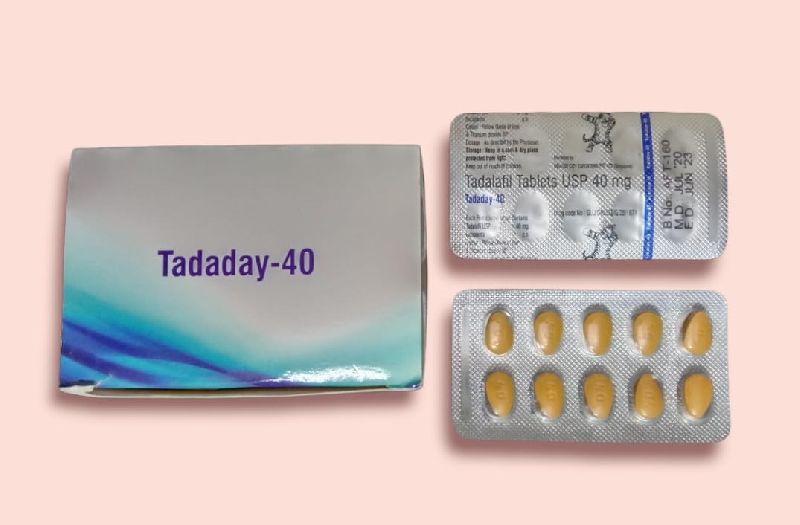 Tadalafil Tablets 40 MG Tadaday 40, for Erectile Dysfunction