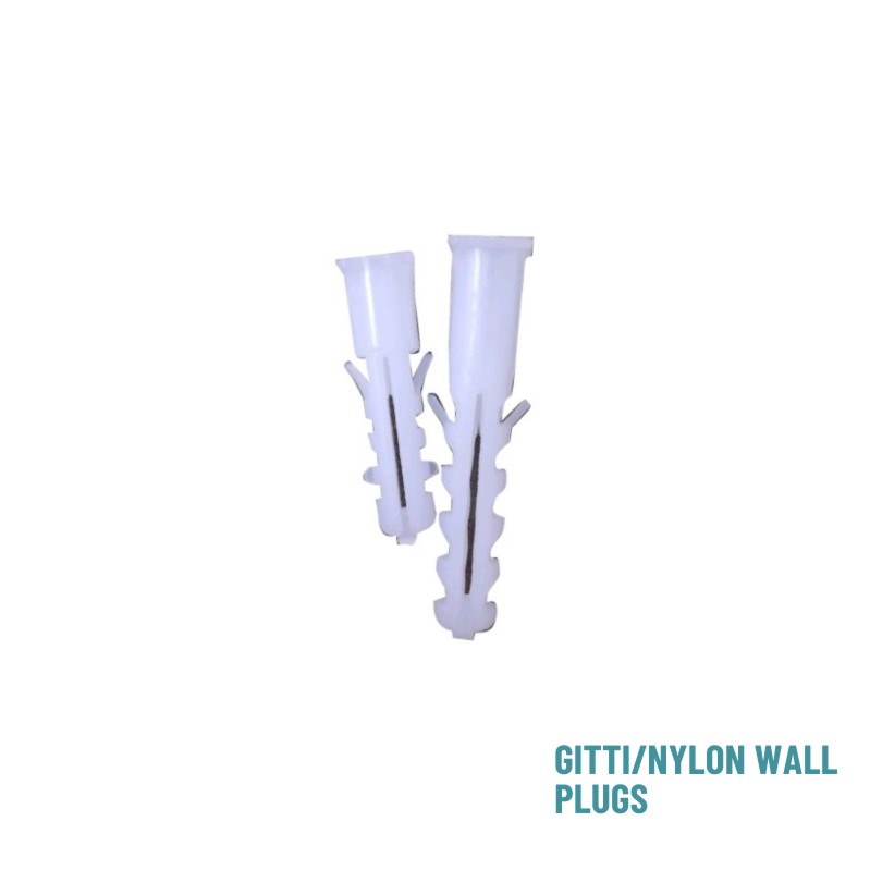 Pvc Nylon wall plug, Length : 35mm, 38mm, 50mm