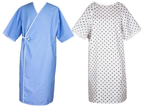 Half Sleeve Cotton Patient Gown, for Hospital Use, Gender : Female, Male