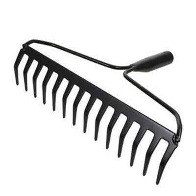 Polished Metal Bow Rake Without Handle, for Garden Use, Feature ...