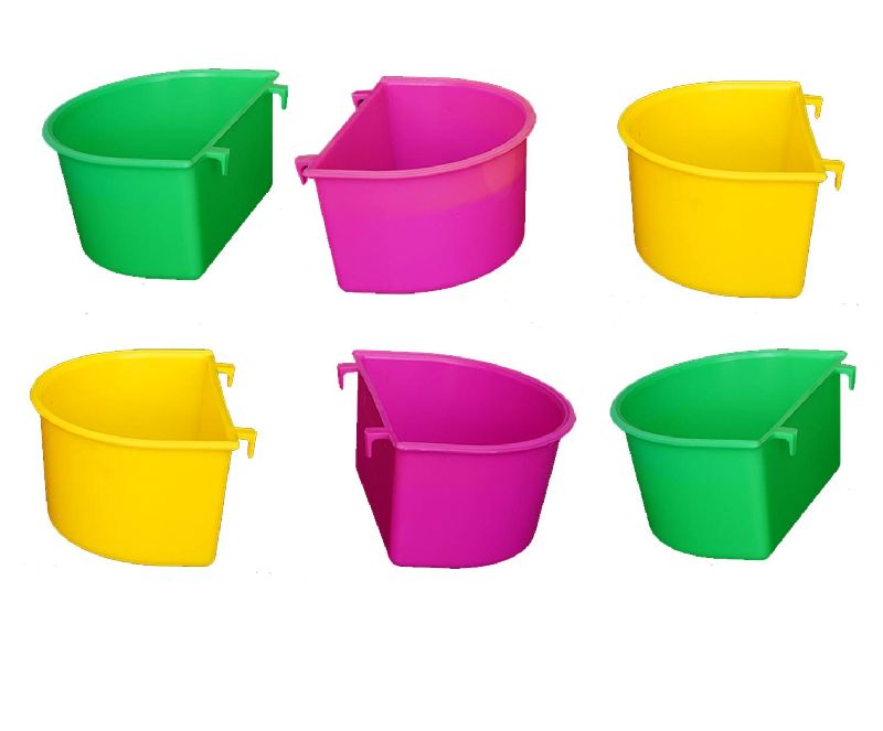 Soft Plastic Bird Feeding Cups, Plastic Type : Virgin PP