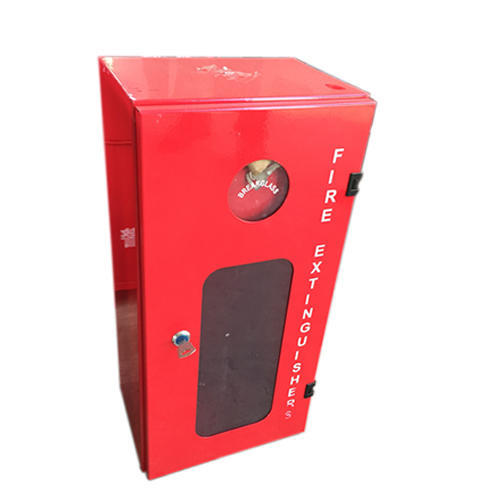 Polished Mild Steel Fire Extinguisher Box