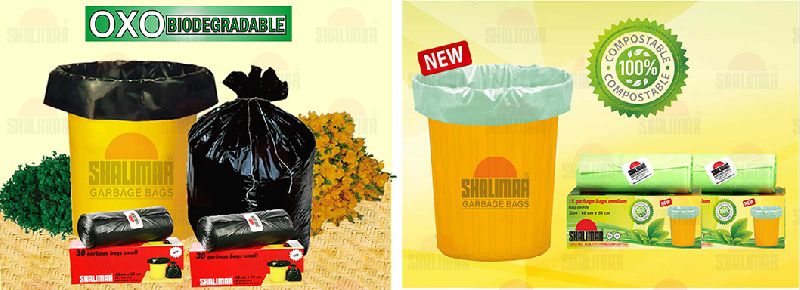 Shalimar Garbage Bags, Color : Black, Green, White
