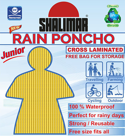 Full Sleeve Junior Rain Poncho, Size : L, M, S