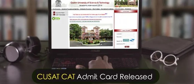CUSAT CAT Admit Card