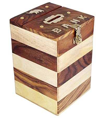 Wooden Piggy Bank, Packaging Type : Carton Box, Metal Sheet Box