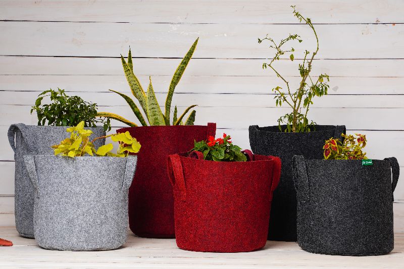 Eco-felt fabric plant grow bags, Feature : Fine Finish, High Quality, Long Lasting, Optimum Quality