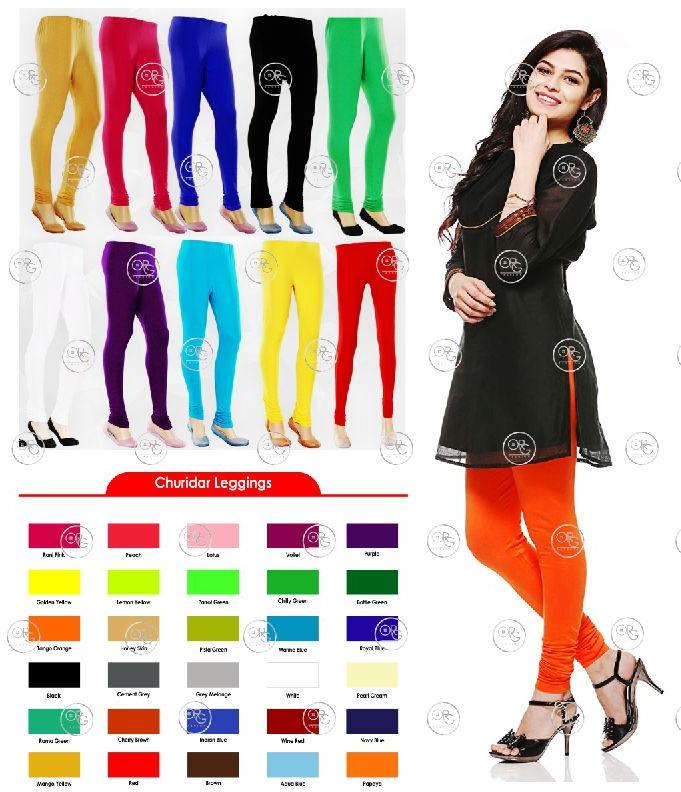 Chuidar Cotton Plain ladies leggings, Size : Large, XL