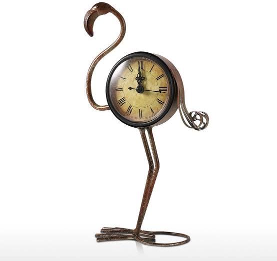 Stainless Steel Iron Antique Table Clock, for Home, Office, Decoration, Specialities : Seamless Design