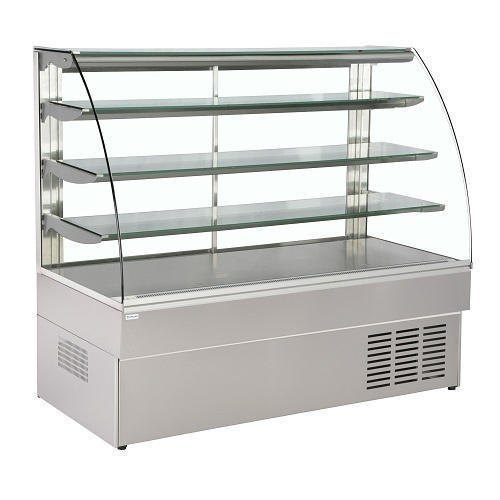 Stainless Steel Glass Cake Display Counter