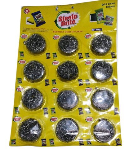 Steeto Brite stainless steel scrubber, Packaging Type : Packet