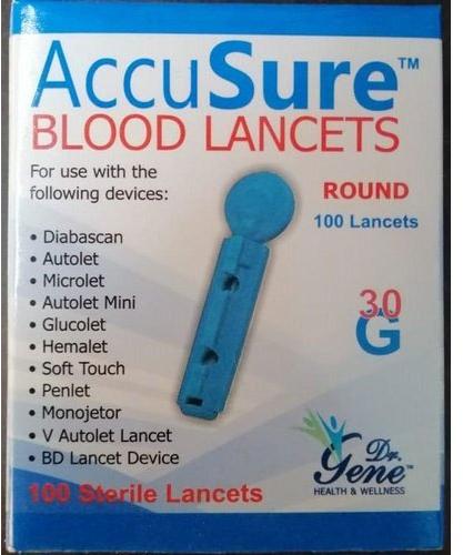 Plastic Blood lancets, Packaging Size : 100 Piece