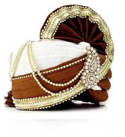 Embroidered Groom Ethnic Turban, Feature : Tear resistance