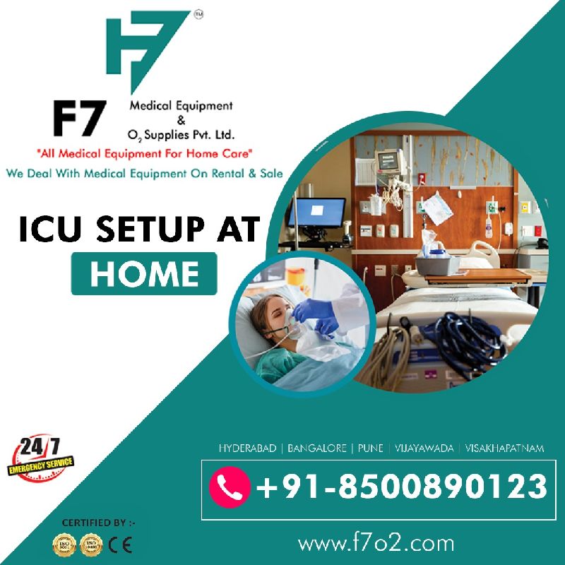 ICU setup at home at Rs 1 Lakh / 1 in Hyderabad F7 O2 Supplies Pvt