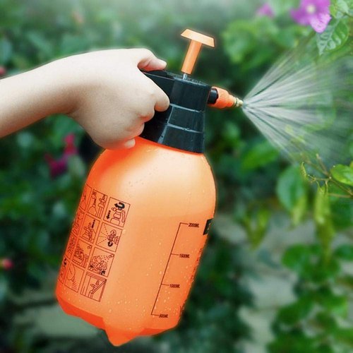 Pressure Spray Bottle, Color : White, Orange