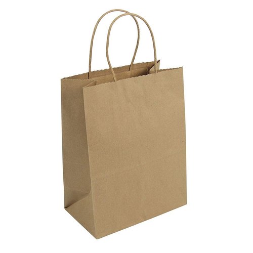 Plain Paper Shopping Bags, for Packaging, Specialities : Recyclable, Easy To Carry, Durable, Biodegradable