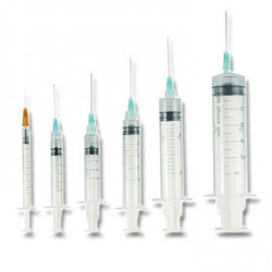 SALIUS Disposable Syringe, Size : 2ML 3ML 5 ML 10ML 20 ML 50ML