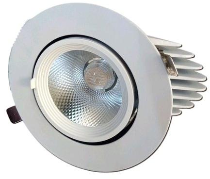 Chrome High Intensity Discharge LED Zoom Light, Lighting Color : Warm White