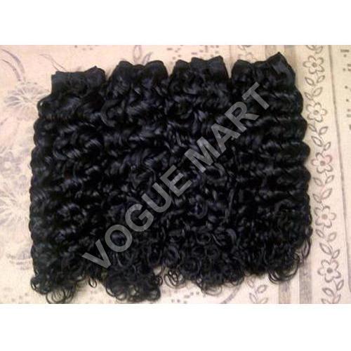 IRHE Curly Machine Weft Hair, for Parlour, Personal, Length : 8-32 Inch