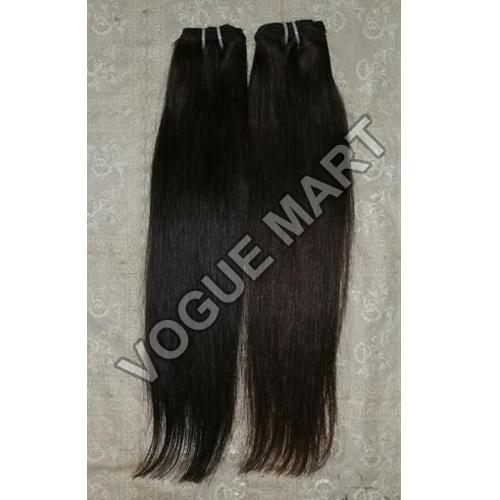 IRHE Black 100-150gm Processed Temple Straight Hair, for Parlour, Personal, Length : 18 Inch