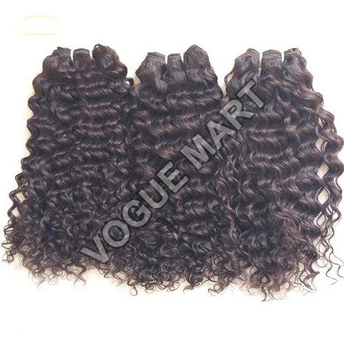 Black VG 100-150gm Steam Brazilian Curly Hair, for Parlour, Personal, Length : 8-32 Inch