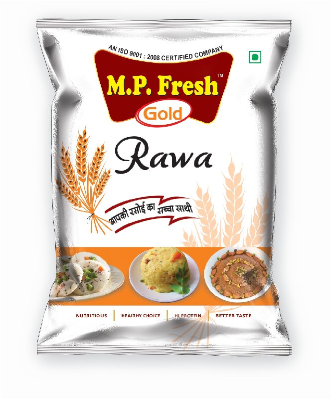 Natural MP Fresh Gold Rawa, for Bread, Cooking, Pasta, Certification : FSSAI