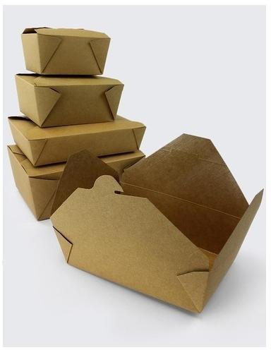 Plain Cardboard Biodegradable Boxes, Color : Brown