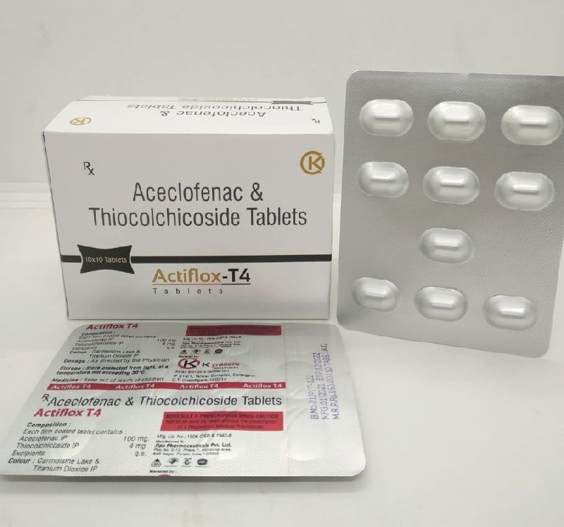 Aceclofenac thiocolchicoside 4mg