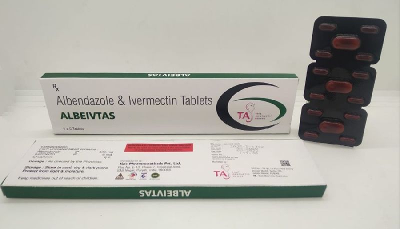 Albevitas Albendazole and Ivermectin Tablets, Medicine Type : Allopathic