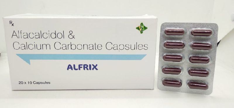 Alfrix Alfacalcidol, Calcium Carbonate Capsules, for Clinical Hospital