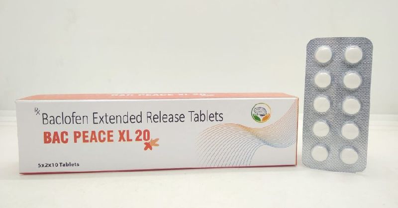 Baclofen 20mg Extended Release Tablets, Medicine Type : Allopathic