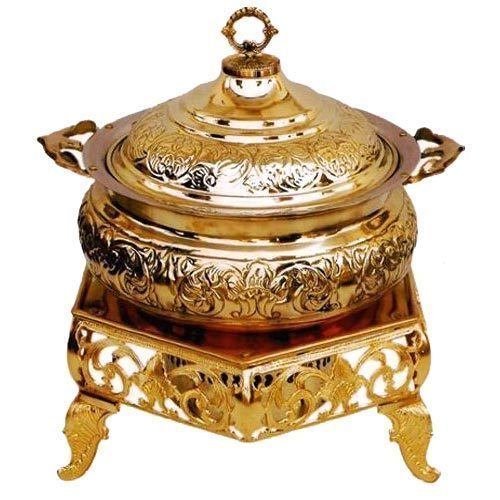 Brass Chafing Dish, Capacity : 8 Liter
