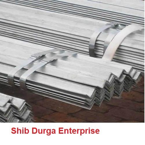 Shib Durga Rectangular Polished Galvanized Iron Angles, for Constructional, Certification : ISI Certified