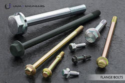 Carbon Steel / Alloy Steel Flange Bolts, Color : Silver, Golden, Black Metal