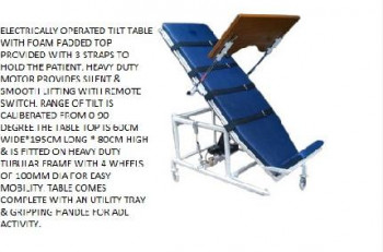 Non Polished Mild Steel tilt table, for Clinical, Hospital, Feature : Durable, Easy To Place, Fine Finishing