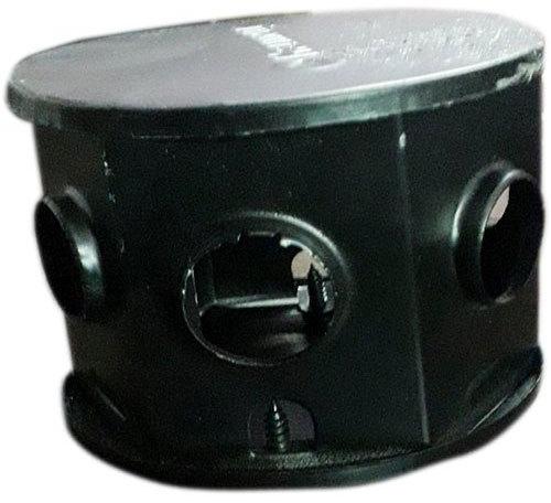 Round Mild Steel Electrical Concealed Metal Box, Color : Black