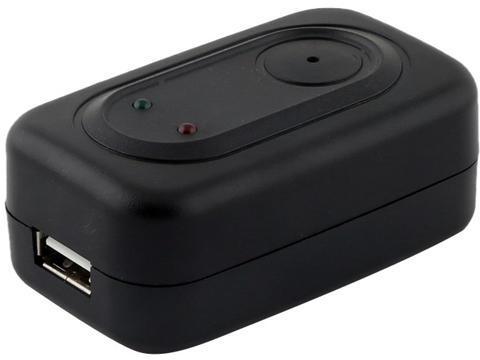 Spy Charger Camera 4GB, Color : Black