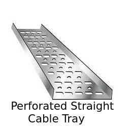 Galvanised iron Perforated Straight Cable Tray