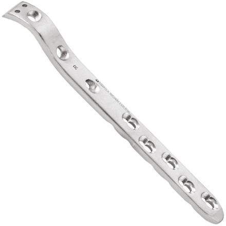 Titanium Polished Locking Proximal Femur Plate, Color : Silver