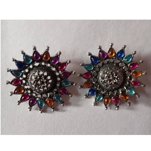 Oxidized Earring