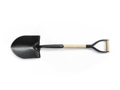 Wood SS Round Threaded Shovel, Color : Black