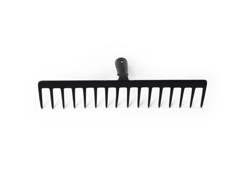 High Manganese steel Straight Garden Rake, Color : Black