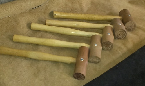 Wooden handle Rawhide Hammer