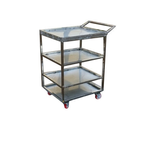 Stainless steel Medicine Trolley, Size : 600W X 600L X 810H mm