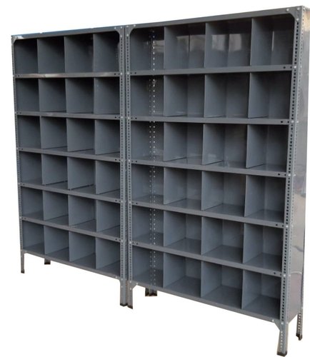 Iron Powder Coated Slotted Angle Partition Rack, for Warehouse, Feature : Corrosion Free