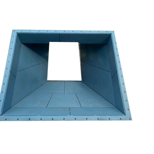 Mild Steel Discharge Chute, Color : Blue