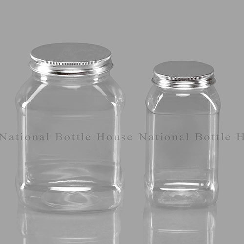  Plastic (PET) pet jar, Color : Transparent