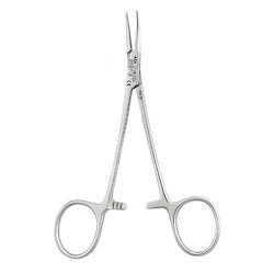 Benson Surgico SS Elastic Forceps Curved, Color : Silver